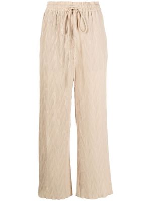 Henrik Vibskov pantalon droit Naptune plissé - Tons neutres