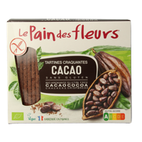 Pain Des Fleurs Krokante bio crackers met cacao bio 160 Gram