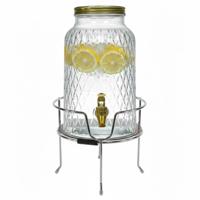 Drankdispenser/limonadetap - 6 ltr - inclusief standaard - 19 x 19 cm