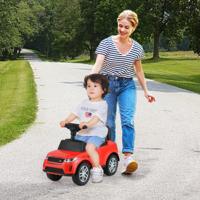 Rijdauto met Opbergruimte Rijdend Voertuig Glijauto Kinderauto Duwauto Speelgoedauto Rood