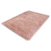 Hoogpolig Glanzend Vloerkleed Glossy met glittergaren Roze-160 x 230 cm