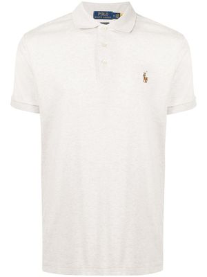 Polo Ralph Lauren polo Pima à logo brodé - Gris