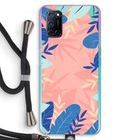 Tropisch: Oppo A92 Transparant Hoesje met koord
