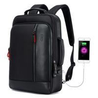 Bopai 751-006641 grote capaciteit Business mode ademend laptop rugzak met externe USB-interface grootte: 30 x 15 x 44cm (zwart)