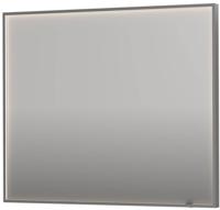 Ben Oblon spiegel met verlichting en anti-condens 100x4x80cm geborsteld rvs