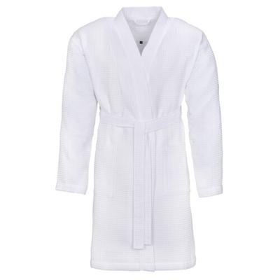 Vossen Vossen Unisex badjas ROM Pique-U weiß L