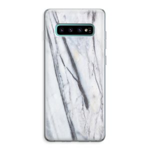 Gestreepte marmer: Samsung Galaxy S10 Plus Transparant Hoesje