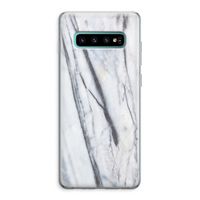 Gestreepte marmer: Samsung Galaxy S10 Plus Transparant Hoesje
