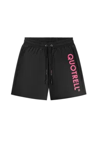 Quotrell Maui Zwembroek Heren Zwart/Roze - Maat XS - Kleur: Zwart | Soccerfanshop