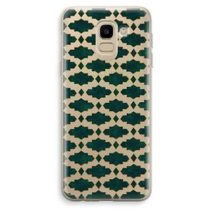 Moroccan tiles: Samsung Galaxy J6 (2018) Transparant Hoesje
