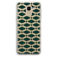 Moroccan tiles: Samsung Galaxy J6 (2018) Transparant Hoesje