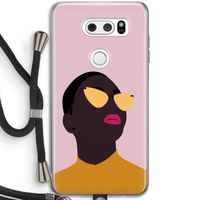 Yellow glasses: LG V30 Transparant Hoesje met koord