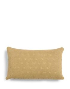 Essenza Essenza knitted Ajour cushion Fern yellow 30x50