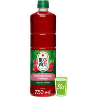 Roosvicee Vruchtensiroop Framboos 750ml Aanbieding bij Jumbo |  2 pakken a 1.5 liter of flessen a 750 ml