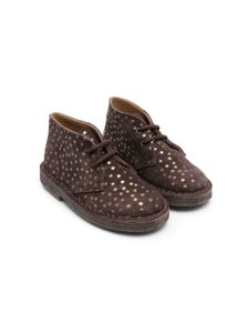 Pèpè bottines lacées à motif d'étoiles - Marron