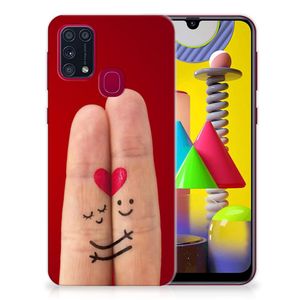 Samsung Galaxy M31 Silicone Back Cover Liefde - Origineel Romantisch Cadeau