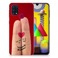 Samsung Galaxy M31 Silicone Back Cover Liefde - Origineel Romantisch Cadeau