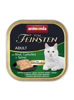 ANIMONDA Vom Feinsten Adult Classic Cat Beef, salmon, spinach - nat kattenvoer - 100g