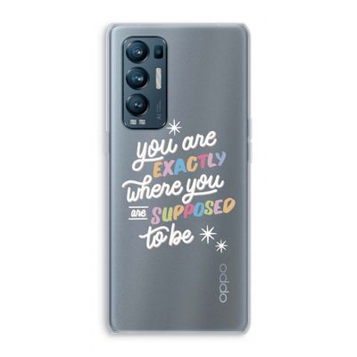 Right Place: Oppo Find X3 Neo Transparant Hoesje