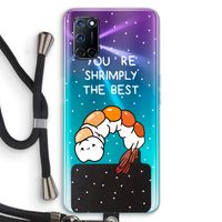 You're Shrimply The Best: Oppo A92 Transparant Hoesje met koord