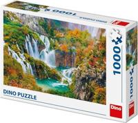 DinoToys Dino puzzel - watervallen plitvice kroatië - 1000 stukjes