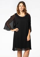 Yoek Tunic cold shoulder | Zwart | Maat 54/56