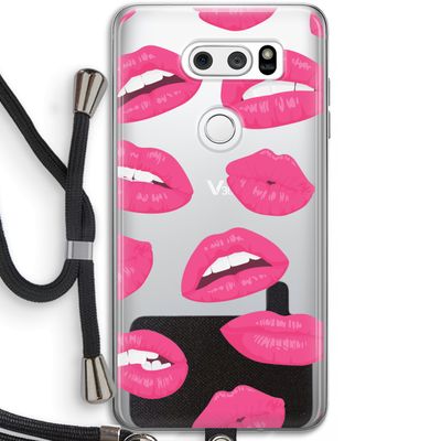 Bite my lip: LG V30 Transparant Hoesje met koord