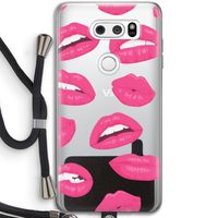 Bite my lip: LG V30 Transparant Hoesje met koord