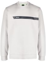 BOSS sweat en jersey à logo imprimé - Gris