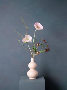 Zijden Kunstbloemen Boeket Inèz met Luxe Design Vaas | Madame Fleurie