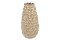 MIKA COZY SAND VASE LONG PINECONE EDGE 14X25CM MIKA COZY SAND VASE LONG PINECONE EDGE 14X25CM
