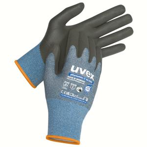 Uvex phynomic C XG ESD Werkplaatshandschoenen Zwart, Blauw Koolstof, Elastaan, Glasvezel, Polyamide 10 stuk(s)