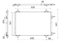 Condensor, airconditioning AC554000S