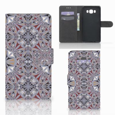 Samsung Galaxy J7 2016 | Bookcase | Flower Tiles