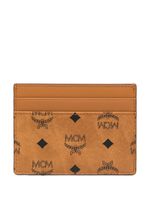 MCM mini porte-cartes Aren Visetos - Marron