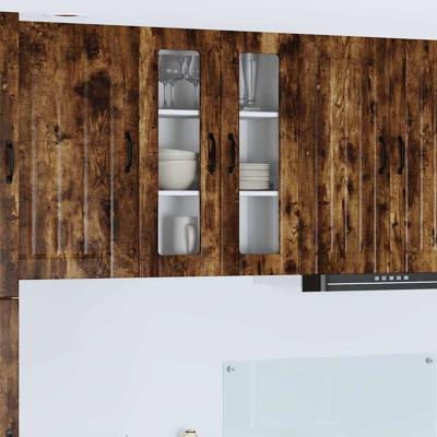 Keukenkast aan de muur met plank Gerookt eiken 60 x 31 x 80 cm Keukenkast aan de muur met plank Gerookt eiken 60 x 31 x 80 cm