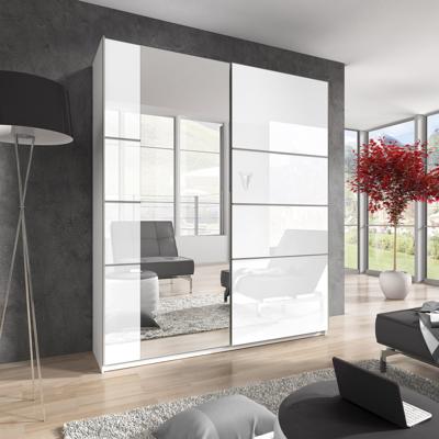 Home365 Kledingkast Bern - 2-deurs incl. spiegel - Wit Glans