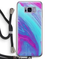 Zweverige regenboog: Samsung Galaxy S8 Plus Transparant Hoesje met koord