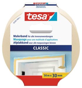 Afplaktape/schilderstape 30 mm x 50 m   -