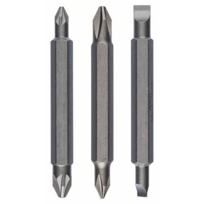Bosch Accessories PH1, PZ1, S 0,6 x 4,5, PH2, PZ2, S 1,0 x 5,5, 60 mm Dubbelbitset