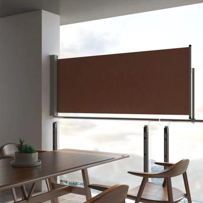 Tuinscherm uittrekbaar 100x300 cm bruin