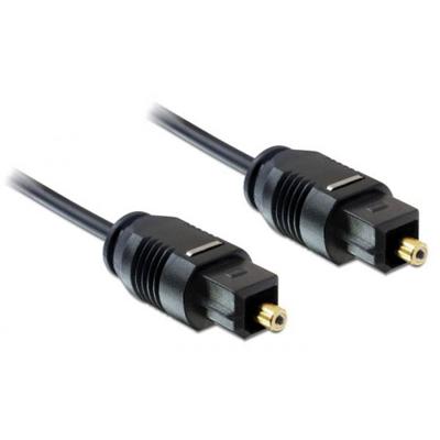 Delock 82879 Toslink Audio Aansluitkabel [1x Toslink-stekker (ODT) - 1x Toslink-stekker (ODT)] 1 m Zwart