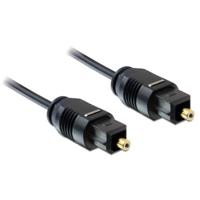 Delock 82879 Toslink Audio Aansluitkabel [1x Toslink-stekker (ODT) - 1x Toslink-stekker (ODT)] 1 m Zwart