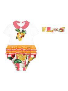 Dolce & Gabbana Kids lot de deux bodies à imprimé graphique - Blanc