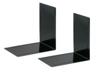 MAUL ordner- boekensteun metaal 24X16x24cm zwart, set van 2 stuks