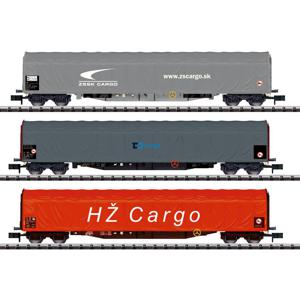 MiniTrix 15116 N set schuifzeilwagens van ZSSK Cargo