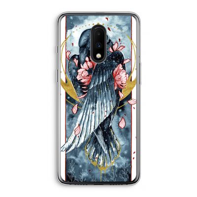 Golden Raven: OnePlus 7 Transparant Hoesje
