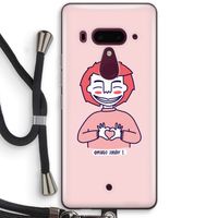 Hartje: HTC U12+ Transparant Hoesje met koord