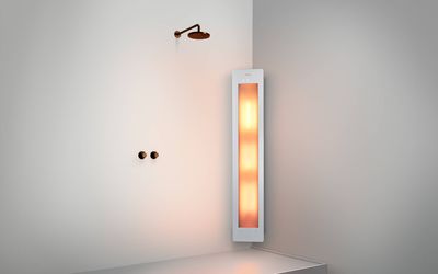 Sunshower One Large Opbouwset hoek 33x25x95 cm White