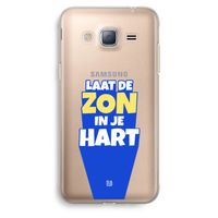 Laat de zon in je hart: Samsung Galaxy J3 (2016) Transparant Hoesje Laat de zon in je hart: Samsung Galaxy J3 (2016) Transparant Hoesje